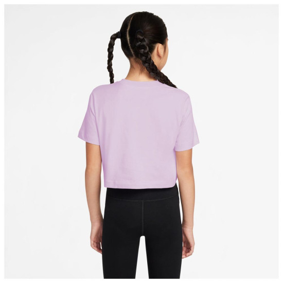 Nike Παιδική κοντομάνικη μπλούζα Sportswear Crop Futura Tee Nike Παιδική κοντομάνικη μπλούζα Sportswear Crop Futura Tee